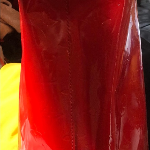 Authentic Louis Vuitton Red Verni Catalina Leather Tote - Picture 16 of 17